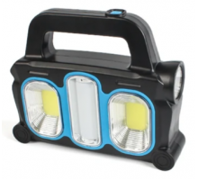 Фонарь HB-6168 6W+COB 5W с солнечной панелью