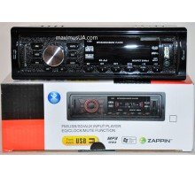 Автомагнитола Zappin 1Din 1256BT с bluetooth +USB флешка, SD карта, AUX