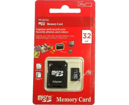 Карта памяти Memory Card 455 micro SD 32GB 10class с адаптером