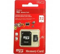Карта памяти Memory Card 455 micro SD 32GB 10class с адаптером