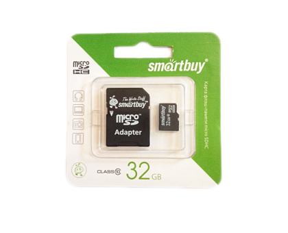 Карта памяти Smartbuy 301 micro SD 32GB 10class с адаптером