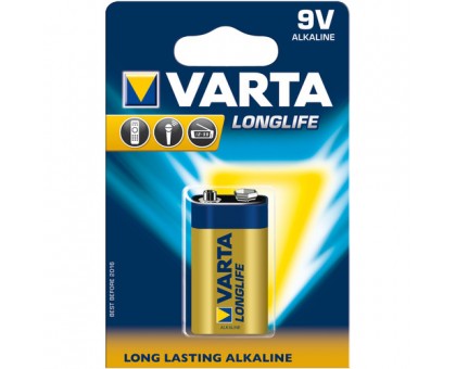 Батарейки Varta - Long Life Alkaline Крона 9V 6LR61 6LF22 6LP314 1шт