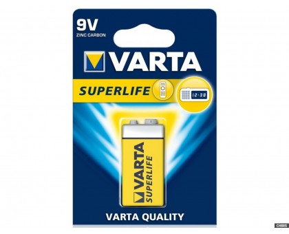 Батарейки Varta - Superlife Zinc Carbon Крона 9V 6F22 1шт