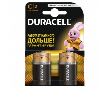 Батарейки Duracell - Basic alkaline MN1400 C LR14 1.5V 2шт