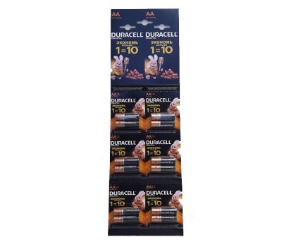 Батарейки Duracell - Basic alkaline MN1500 AA LR6 1.5V 12шт