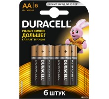 Батарейки Duracell - Basic alkaline MN1500 AA LR6 1.5V 6шт