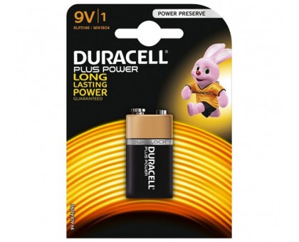Батарейки Duracell - Basic alkaline MN1604 Крона 9V 6LR61 6LF22 6LP3146 1шт