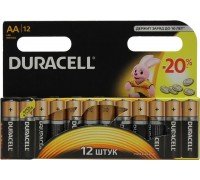 Батарейки Duracell - Basic alkaline MN1500 AA LR6 1.5V 12шт