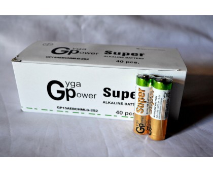 Батарейка GP Super LR6 АА 1.5V алкалиновая, 40шт.
