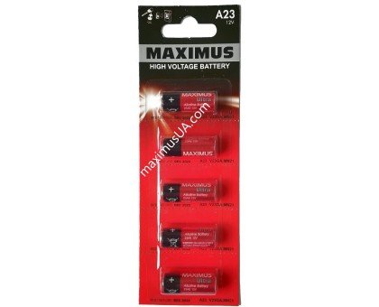 Батарейка Maximus Ultra A23 V23GA, MN21 12V алкалиновая, блистер 5шт.