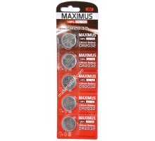 Батарейка Maximus CR2032 3V lithium, блистер, 5шт.