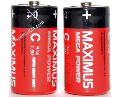 Батарейка Maximus Super Heavy Duty C R14 1,5V солевая, 24шт.