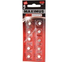 Батарейка Maximus AG4 LR66 1,5V алкалиновая, 10шт.