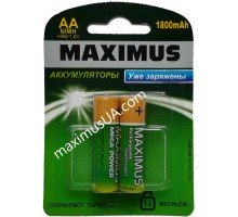 Аккумулятор NiMh Maximus HR6 AA 1.2V 1800mAh, блистер
