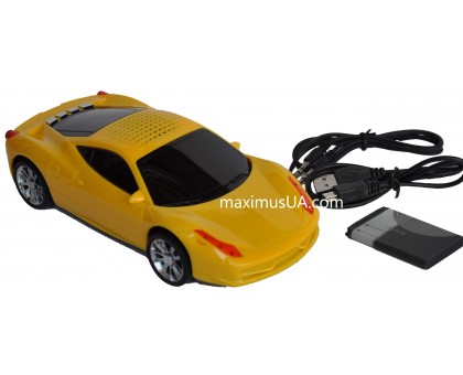 Колонка машинка Lamborghini KG-135, +USB флешка, SD карта, FM приемник, AUX