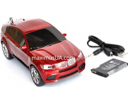 Колонка машинка BMW X6 WS-688, +USB флешка, SD карта, FM приемник, AUX