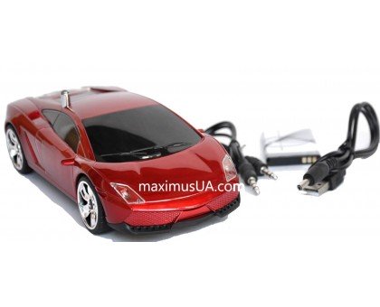 Колонка машинка Lamborghini WS-800RL, +USB флешка, SD карта, FM приемник, AUX