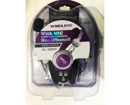 Наушники компьютерные WEILE WL-908 с микрофоном