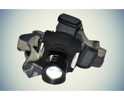 Фонарь налобный Police CREE Q5, +zoom, аккум.
