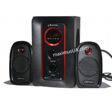 Колонки компьютерные Optima2 с экраном 2+1, +USB флешка, SD карта