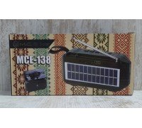 Колонка портативная MCE-138 с солнечной панелью