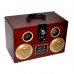 Колонка-бумбокс HS-M19 +USB флешка, SD карта, радио