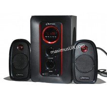 Колонки компьютерные Optima2 с экраном 2+1, +USB флешка, SD карта
