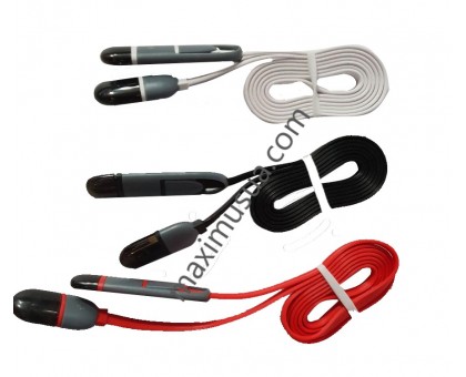 USB кабель 2 in 1 Lightning, microUSB