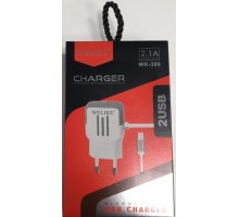 Сетевое зарядное устройство Welike 2 USB 2.1 A WK-399