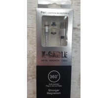 Магнитный USB кабель 3в1 microUSB, lightning(iphone), type-C