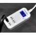 Сетевое зарядное устройство 413 на 4 USB (2x2A, 2x1A) + LED дисплей