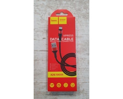 USB кабель Hoco X26 microUSB, 1м