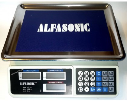 Весы торговые Alfasonic 386 50кг с платформой